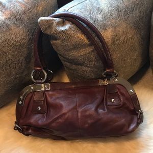B. Makowsky Brown Leather Handbag